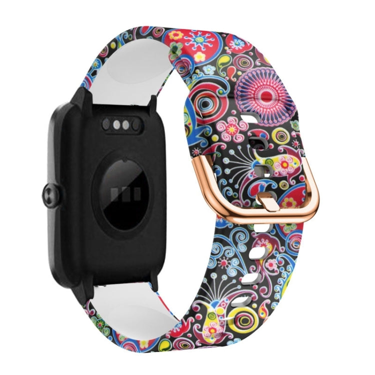 19mm Silicone Printing Watch Band, For ID205 / Willful SW021