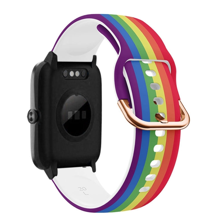 19mm Silicone Printing Watch Band, For ID205 / Willful SW021