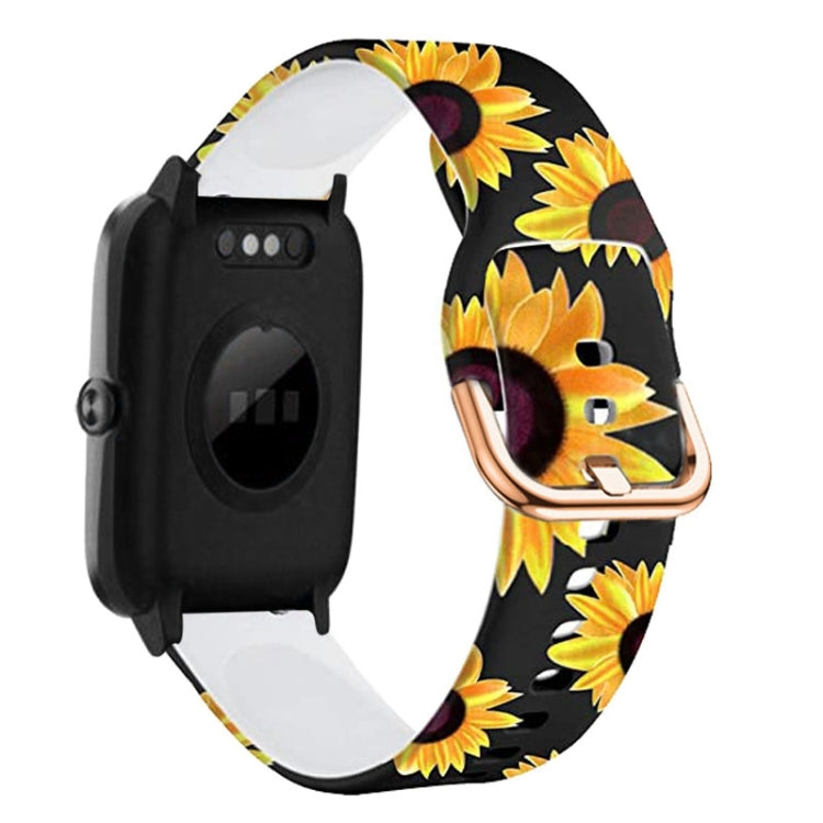 19mm Silicone Printing Watch Band, For ID205 / Willful SW021