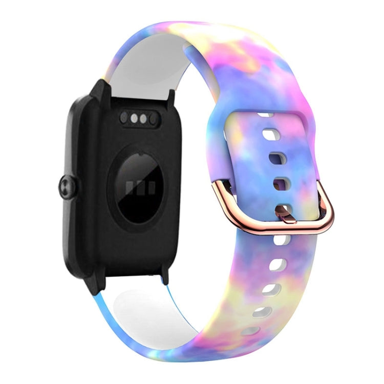 19mm Silicone Printing Watch Band, For ID205 / Willful SW021