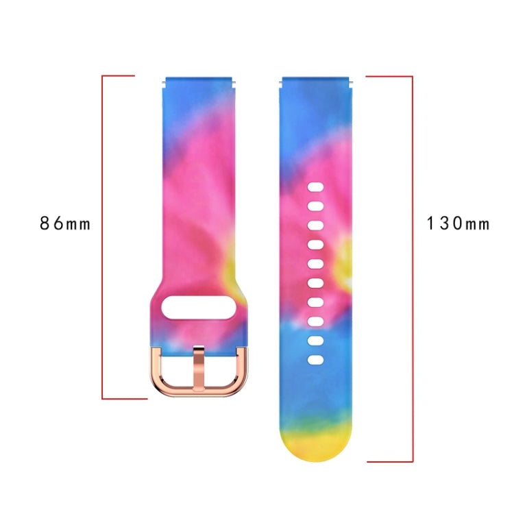 19mm Silicone Printing Watch Band, For ID205 / Willful SW021