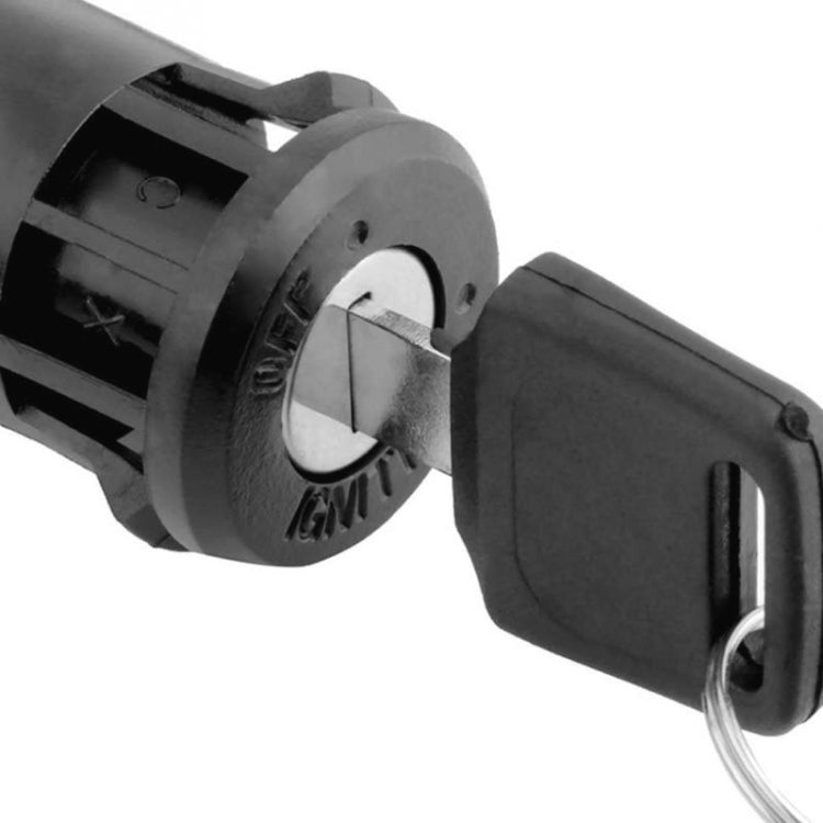 Motorcycle ignition switch with key cylinder and keyring keys included