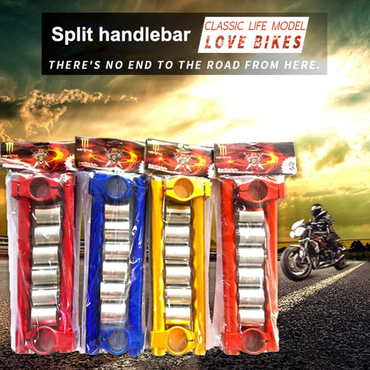 Assorted color motorcycle handlebar grip brackets with CNC-machined insert tubes