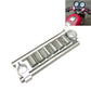 Silver motorcycle handlebar grip bracket with CNC machined silver insert tubes