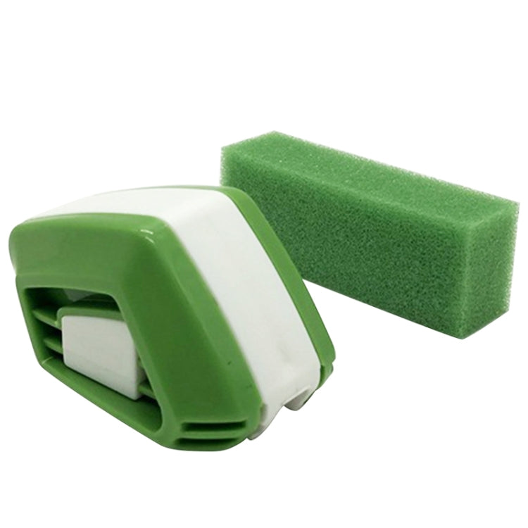 Green sponge pad attachment for windshield wiper blade restorer tool