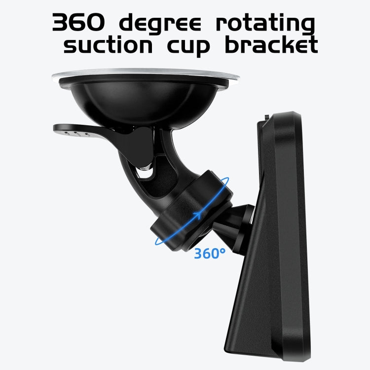 HUD projector with 360-degree rotating suction cup bracket and mount