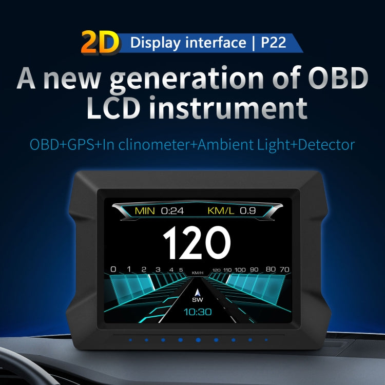 Car HUD head-up display on dashboard showing speed 120 and blue route graphics