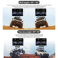 Car HUD head-up display with gauge view and roll/top angle angle diagrams