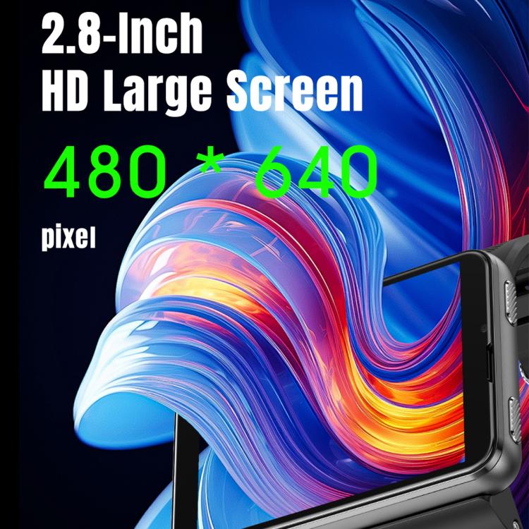 Smartwatch with large colorful wallpaper display and silver bezel, close-up