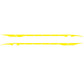 2-piece car waistline decorative sticker set, yellow D-178 pattern
