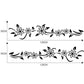 2-piece car decal size layout guide with 120cm length and 30cm height markers