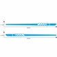 Blue stripe car decal strips, 225cm length x 11.5cm width (pair)