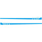 2-piece car stripe decal set with diagonal chevrons, blue with dark chevron accents