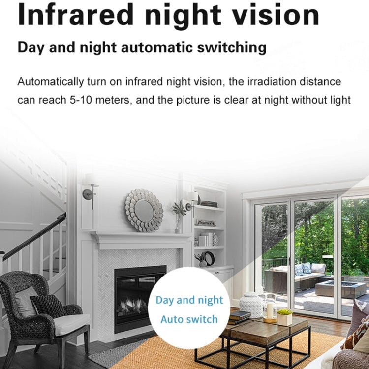 Infrared night vision feature graphic for wireless intercom camera with day/night auto switch