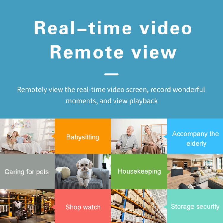 Wireless intercom camera remote video view feature graphic with monitoring categories
