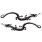 2-piece dragon car decal sticker set, black dragon pair