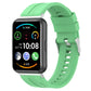Tire tread watch band for Huawei Watch Fit 2, mint green silicone strap with metal buckle