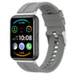 Tire tread watch band for Huawei Watch Fit 2, light gray silicone strap with clasp