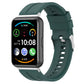 Tire tread watch band for Huawei Watch Fit 2, dark green silicone strap with clasp