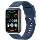 Tire tread watch band for Huawei Watch Fit 2, navy blue silicone strap with clasp
