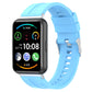 Tire tread watch band for Huawei Watch Fit 2, sky blue silicone strap with clasp