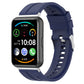 Tire tread silicone smartwatch band in dark blue with buckle clasp