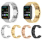 Set of one-bead metal stainless steel watch bands: silver, gold, rose gold, black