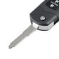 Mazda key fob shell cover with metal key blade, black front button