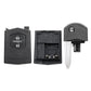Mazda key fob shell cover open view with internal buttons and key blade