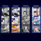 Access-control cards feature comparison labeled Before and Present for smart ring