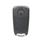 Foldable car key case shell, dark gray with screw-hole circle on back