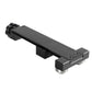 Black oil filter cutter tool with clamping arms and adjustment screw