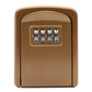 Beige key storage box with four-number combination dials on the front panel