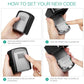 Black wall key lockbox with 4-digit number dial and hinged cover, reset lever visible