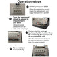 Key storage box interior with combination keypad and mounting screws