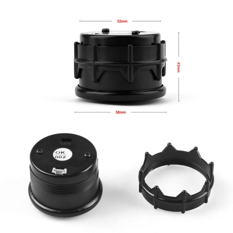 Air-fuel ratio gauge with mounting ring and 52mm size dimensions