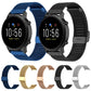 Color Milanese metal watch band set: blue, black, gray, gold, and rose gold buckles.