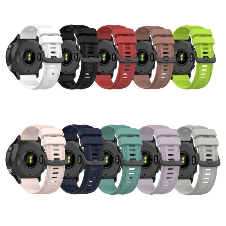 22mm silicone twill watch band set, multi-color silicone straps for Garmin Forerunner 955