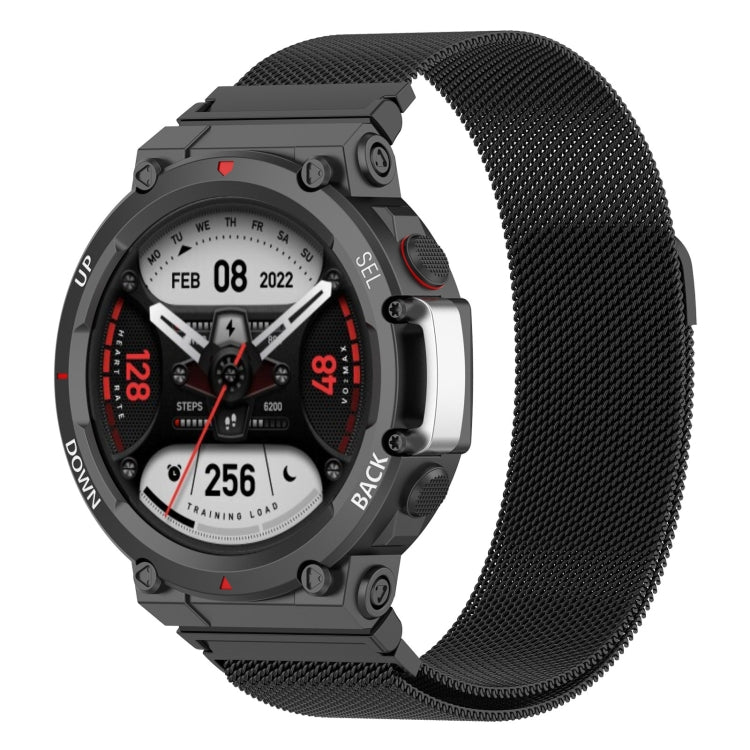 For Huami Amazfit T-Rex 2 Milan Stainless Steel Watch Band
