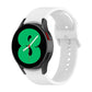 Silicone watch band, black, with clasp and perforated holes, Size L smartwatch strap