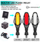 Smoked black motorcycle LED turn light with built-in flash relay module