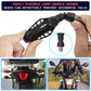 Smoked black flexible motorcycle LED lamp housing with mounting screw