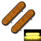Pair of 24-LED reflector brake/turn signal lights with amber reflective side lenses