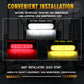 Pair LED reflector brake/turn lights showing red brake and yellow turn LEDs