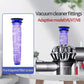 Purple tapered vacuum filter screen cylinder with blue top cap for Dyson V-series.