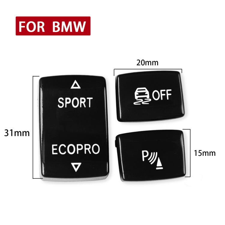 Black gear button set, two large SPORT/ECOPRO buttons and two OFF/P buttons