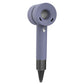 Lavender gray silicone hairdryer protective case with round vent opening and side control buttons.