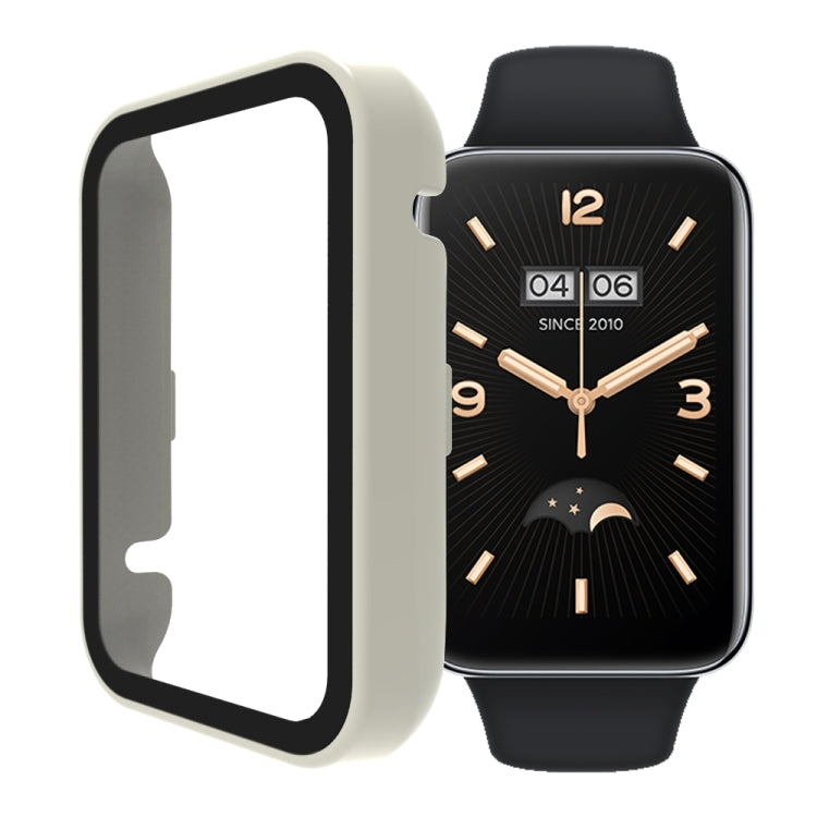 PC + Tempered Glass Integrated Watch Case, For Xiaomi Mi Band 7 Pro
