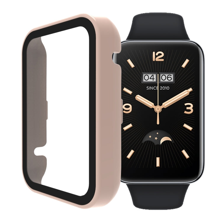PC + Tempered Glass Integrated Watch Case, For Xiaomi Mi Band 7 Pro