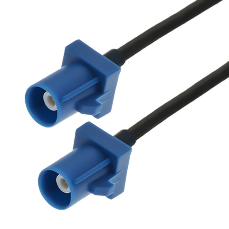 20cm Fakra C male-to-male extension cable with two blue Fakra C connectors